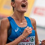 20km Women - Valentina Trapletti celebrates 5th place